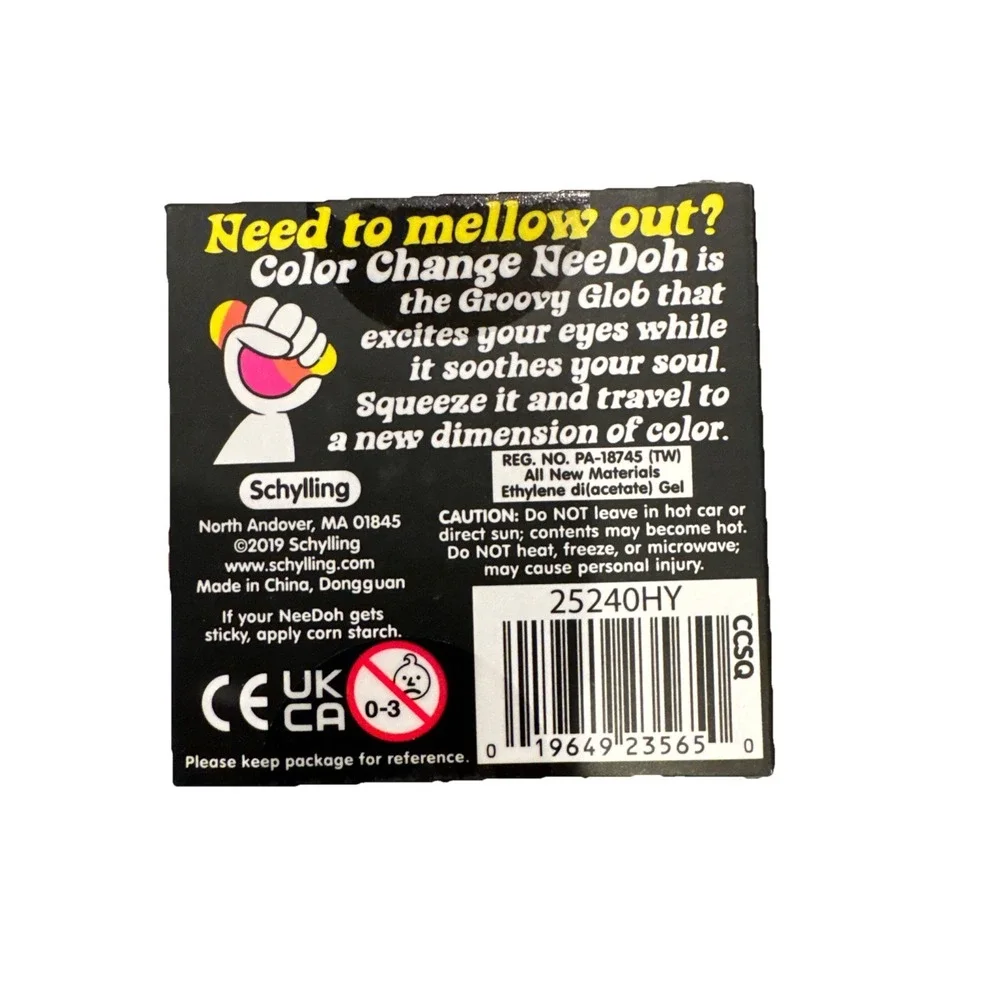 NeeDoh Color Change Cube Yellow Sensory Fidget Toy Viral 2026 New Sealed‎